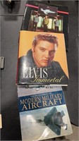GROUP OF COCKTAIL BOOKS INCL. ELVIS, AIR CRAFT &