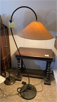 Wrought Iron Floor Stand Lamp w/ Lantern Shade