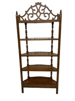 Whatnot Wood 5 Tier Shelf