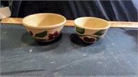 USA pottery starflower & cherry