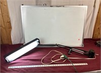 Adjustable Work Lamp, Dry, Erase Board