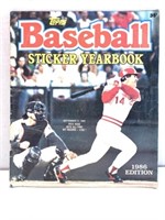 Topper Baseball Sticker Yearbook 1986 Edition