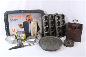 Vtg Alf Tray, Ekco Muffin Tins, Cookie Cutters++
