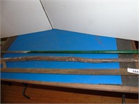 Wood Auger, pry bars