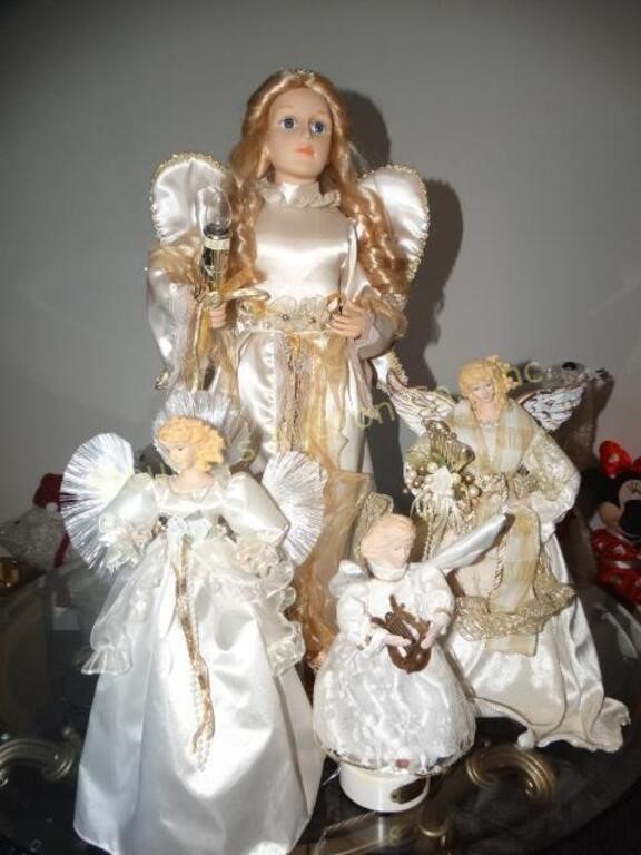 Christmas Angels, some motion activated, musical,