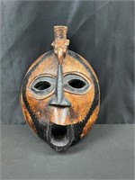 Moon face mask w Bird on Head Ghana