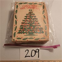 Box of Vintage Christmas Tree Balls