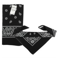 Adult Unisex Paisley Print Bandana Lot of 10