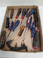 Group of screwdrivers and Torx bit drivers