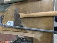 Pry Bar and Hatchet