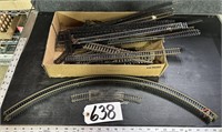 HO Scale Model Train Curve and Straight Tracks