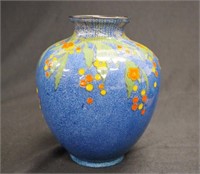 Royal Doulton blue glaze vase