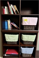 Shelf Contents: Baskets & Books