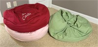 Three Bean Bags with Kids Names