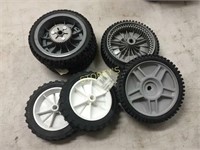 3 Toro & 3 EHP Mower Wheels - Asst.