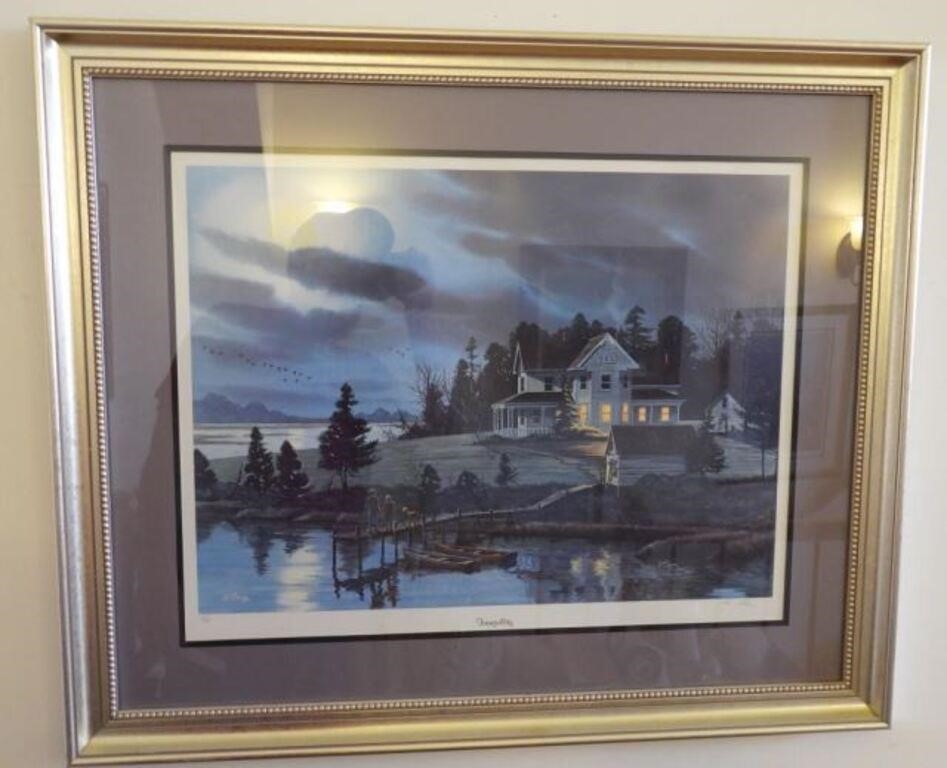 “Tranquility” framed print S/N John Obelewicz