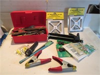TOOL BOX WITH TOOLS + MISC