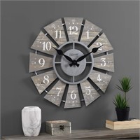 FirsTime & Co. Gray Numeral Windmill Wall Clock,