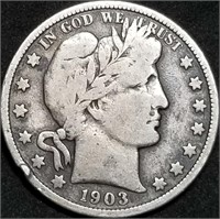 1903-P Barber Silver Half Dollar from Set