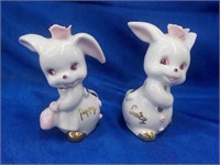 Japan bunny salt and pepper 3 1/2 in
