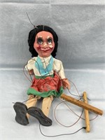 Vintage Mexican Female Marionette