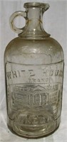 1/2 Gal White House Brand Embossed Vinegar Jug