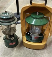 2 vintage Coleman lanterns