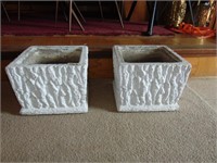 (2) Concrete Planter Pots