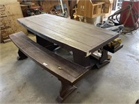 PICNIC TABLE WITH BENCH SEATING