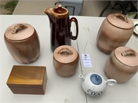 Frankoma Canisters And Hull Pitcher