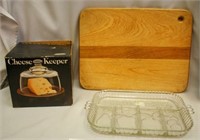 Cutting Board; Cheese Keeper