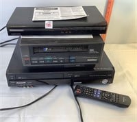 Panasonic VHS/DVD, Goldstar VHS,Memorex DVD Player