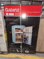 Galanz 3.1 cu ft Retro Blue Compact Refrigerator