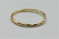 Trending Minimalist 14k Gold Plated Hammered Thin