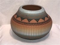 Navajo Signed & Hand-Painted Small Clay Pot