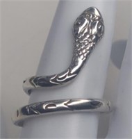 Vintage Sterling Mexico Wrap Around Snake