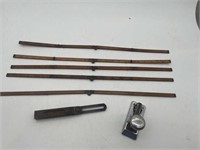 Vintage Folding Yard Sticks and Tools