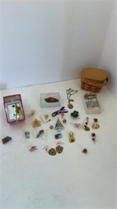 Vintage Lot Pins Plus Jewelry