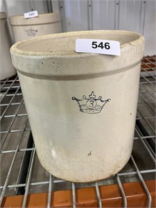 3-Gallon Crown Crock Jar