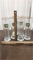 6 Ayinger tall glasses