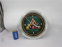 Horloge murale '' Pool Room ''