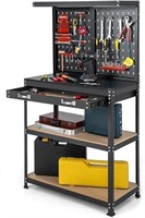 Workbench With Pegboard