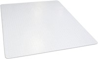 46"x 60" Clear Rectangle Office Chair Mat For Low