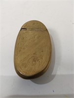 MCM Vintage Brass Pocket Ashtray  U16H