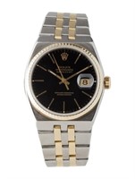18k Gold Rolex Oysterquartz Datejust Watch 36mm