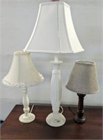 3 PC OCCATIONAL LAMPS