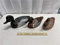 3 Decorative Duck Decoys