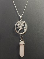 925 stamped 18-in necklace with Moon fairy chakra