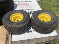 2 lawnmower tires- 20X10.00-8NHS