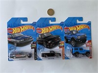 3 Hot Wheels neuf